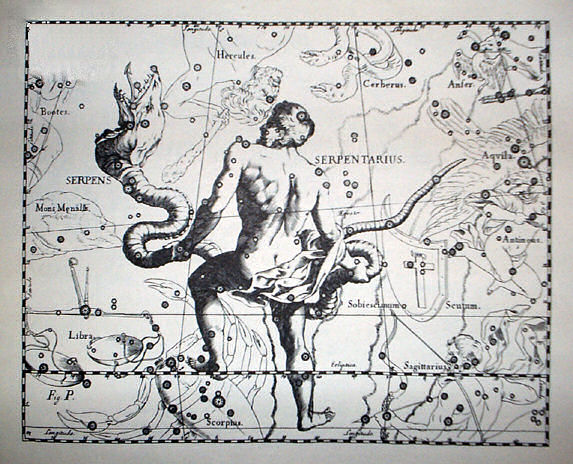 Файл:Johannes Hevelius - Prodromus Astronomia - Volume III Firmamentum Sobiescianum, sive uranographia - Tavola P - Serpens et Serpentarius.jpg