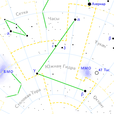 Файл:Hydrus constellation map ru lite.png