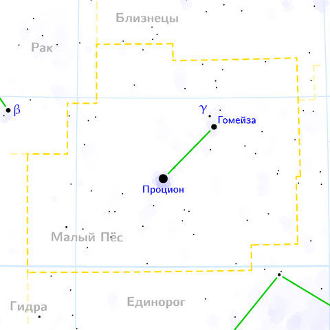 Файл:Canis minor constellation map ru lite.png