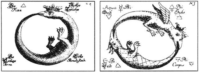 Файл:Уроборос. A. Eleazar. Uraltes chymisches Werk, 1760.jpg